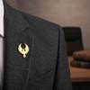 Stainless Steel Suit Collar Badges Lion Vintage Lapel Pins Phoenix Brooches  Decoration