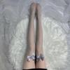 Black Lace Lolita Fishnet Over-the-Knee Stockings