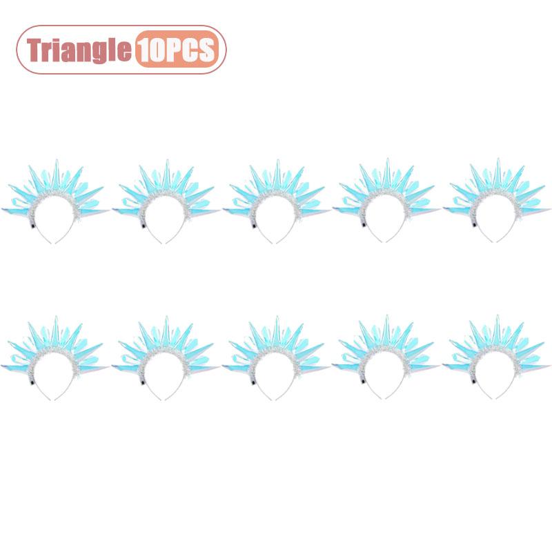 1-20pcs Laser Holographic Glow Headband for Christmas Halloween Party Costume Decoration Accessory Home Celebration