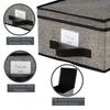 Stackable Plastic Storage Box with Lid and Label Window Clothing and Keepsake Organization Ideal Closet Bedroom Use