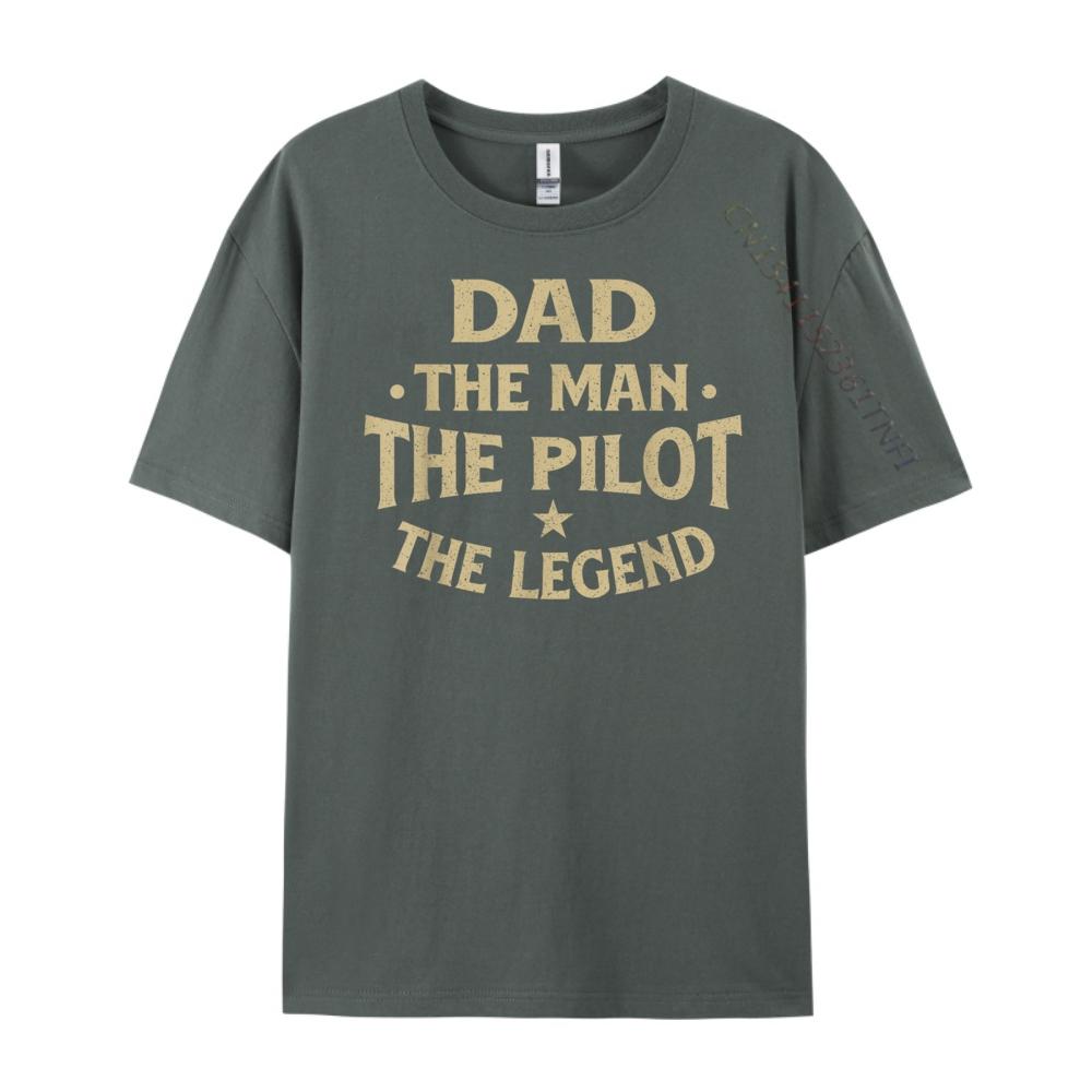 Dad The Man The Pilot The Legend Airlines Airplane Lover Fashion T Shirt Men T Shirts For Men Birthday