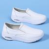 Spot nurse shoes spring breathable air cushion soft sole not tired feet thick sole large size black medical work shoes foreign trade