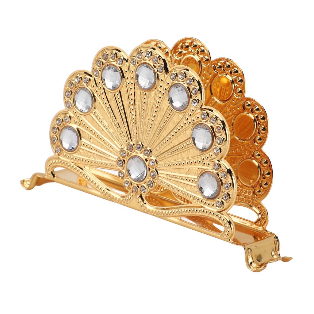 Golden Metal Napkin Holder Exquisite Light Luxury European Style Zinc Alloy Table Napkin Organizer for Kitchen Dinner Table Party Type 3