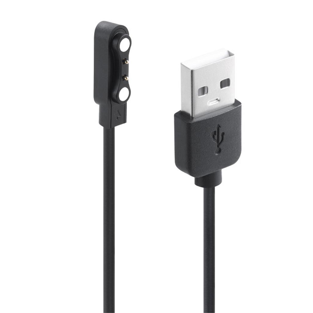 USB Charging Cable USB2.0 Male To 2Pin Magnetic Suction Charging Adapter Cord for 2pin 4.0mm Space Smartwatches