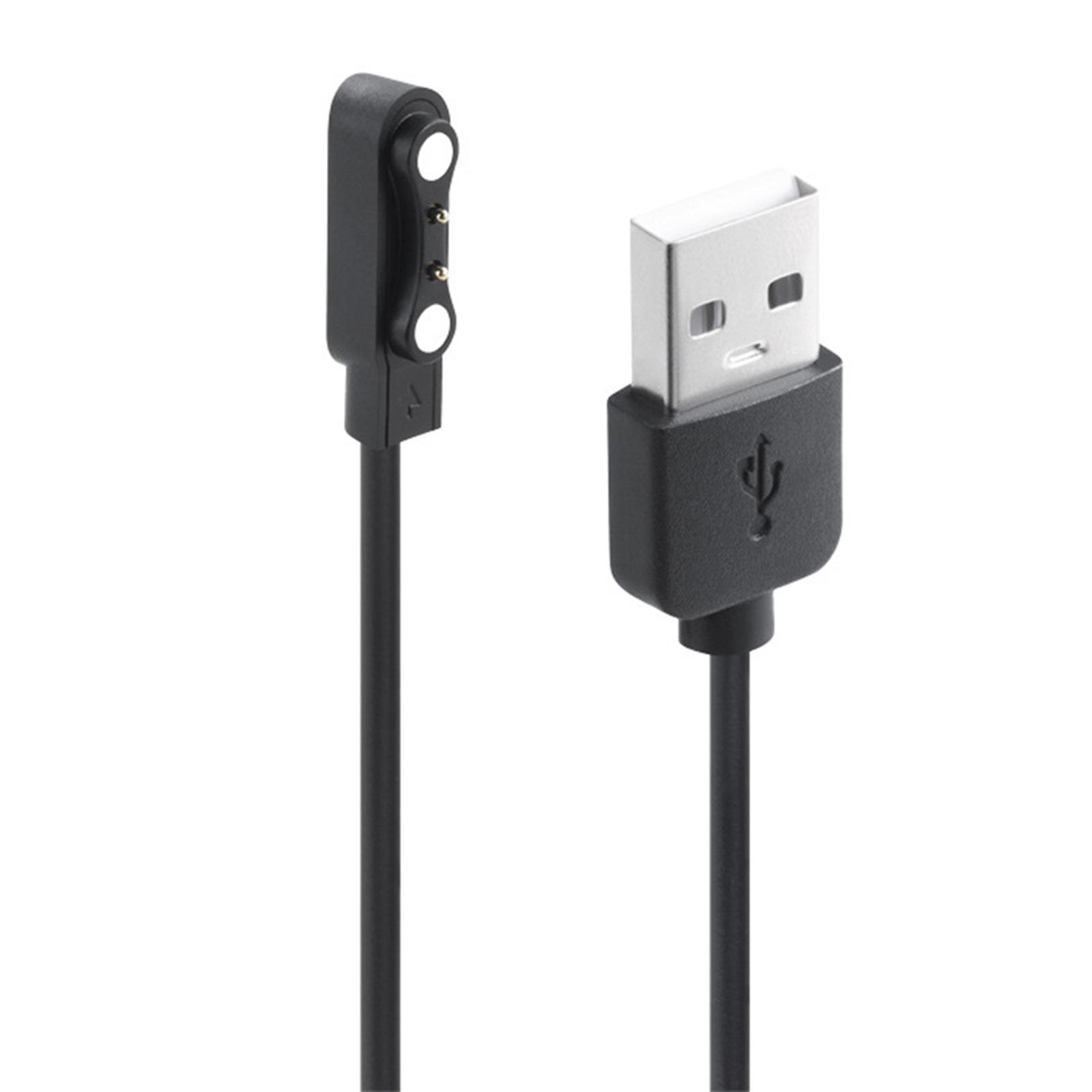 

USB Charging Cable USB2.0 Male to 2Pin Magnetic Suction Charging Adapter Cord for 2pin 4.0mm Space Smartwatches белый