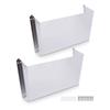 2 Stück Aluminiumlegierung Van Aktenorganizer Silber Papieraufbewahrungsregal Für LKW-Regal