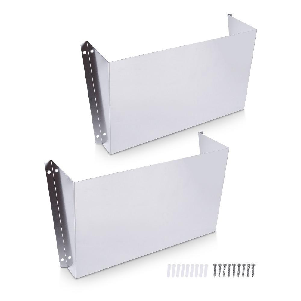 2 Stück Aluminiumlegierung Van Aktenorganizer Silber Papieraufbewahrungsregal Für LKW-Regal