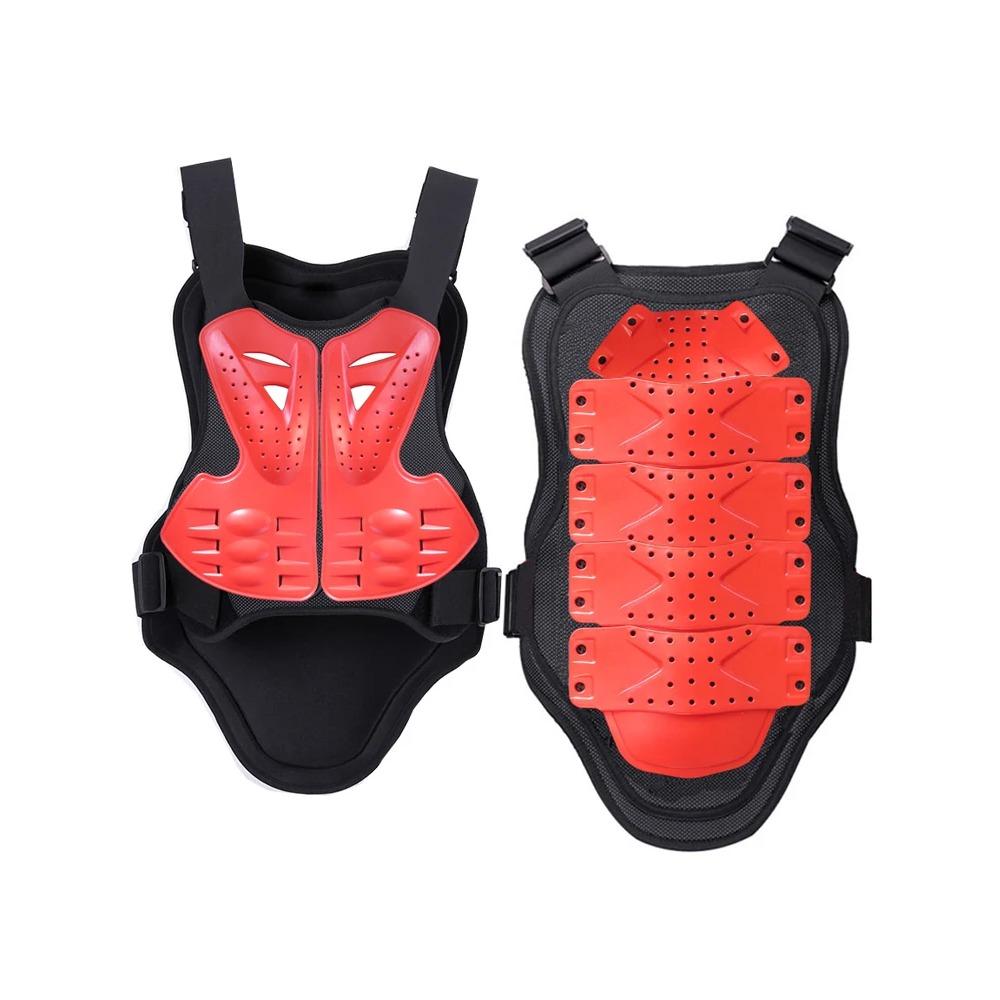 Adults Motorcycle Motocross Riding Armor PE Hard Shell Shock Resistant Chest Spine Protection Off Road Armor Vest