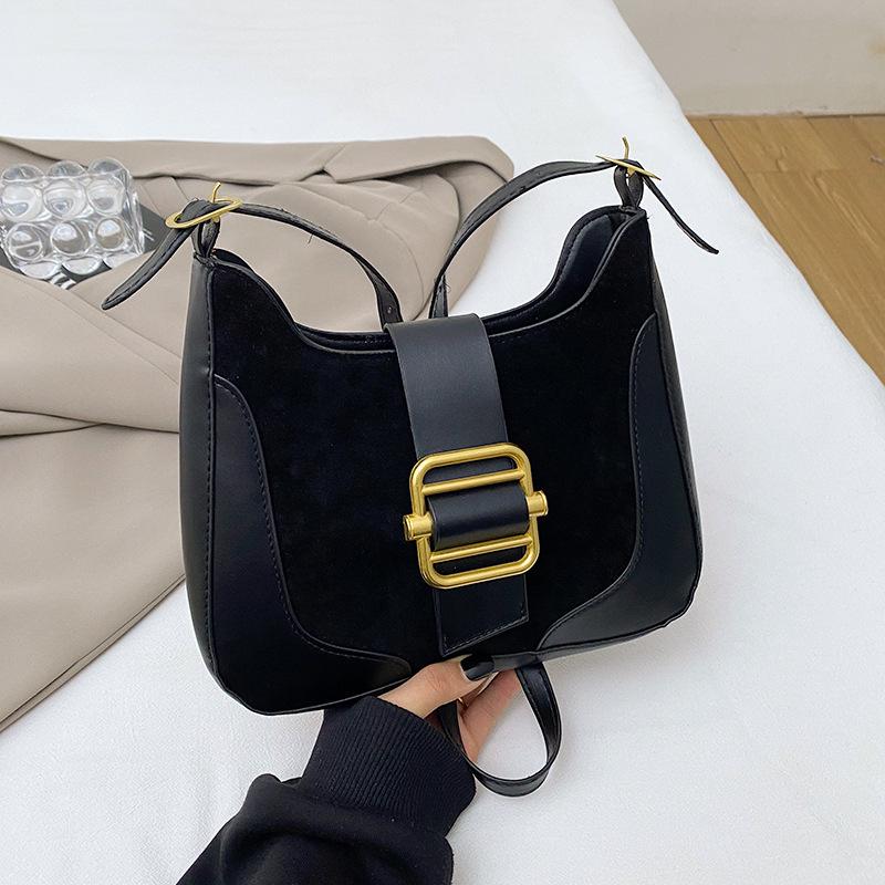 Bag Women's Autumn and Winter New Trendy Fashion Retro Niche Underarm Hand Shoulder Oblique Span Bag Tote Bag