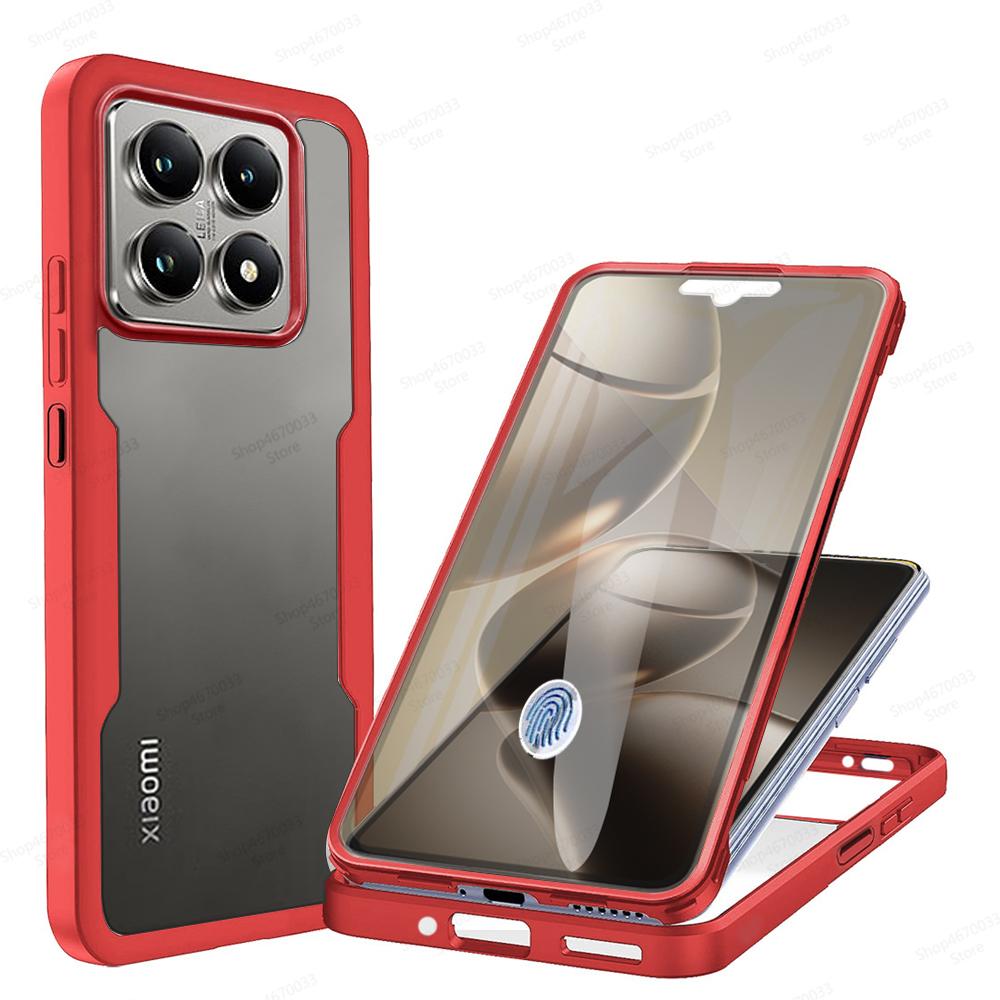 360 Full Cover Silicone Phone Case For Xiaomi 14T 13T 12T 11T 14 13 12 11 Pro 14 Ultra Shockproof Cover For Xiaomi 13 12 11 Lite