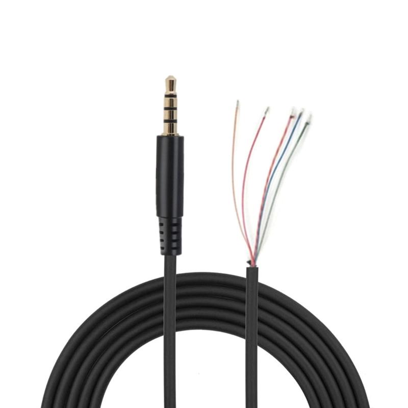 Portable Headphone Cable Audio Cord Line forCloud II Pro Stinger Revolver S Earphone Replacement Wires