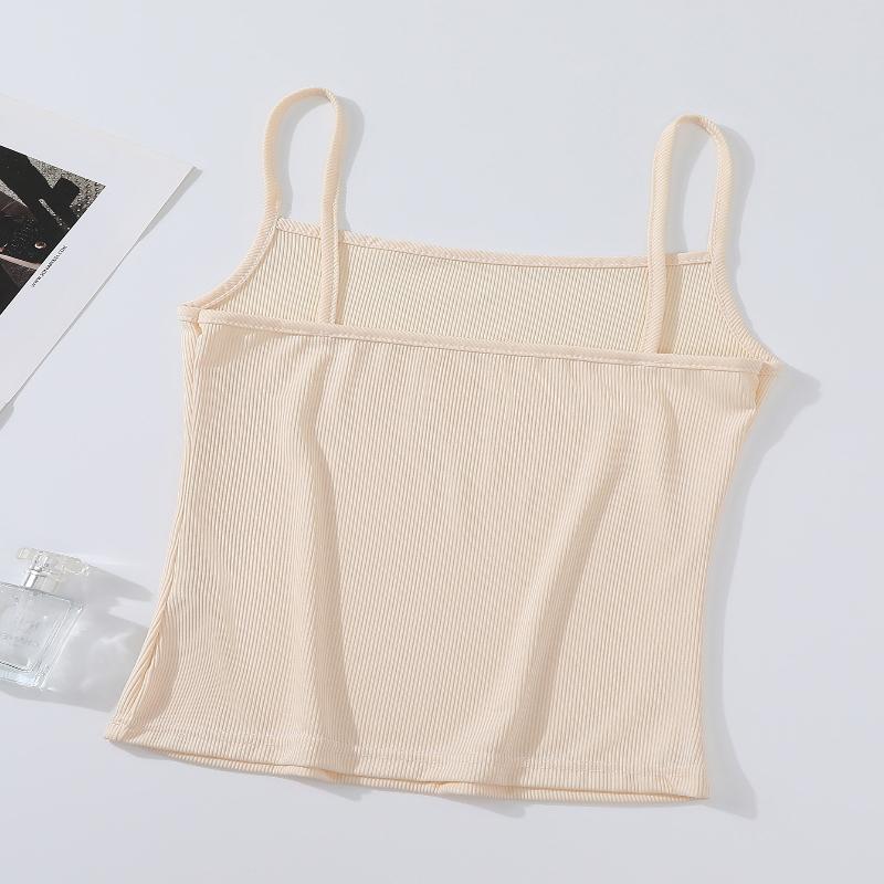 6PCS Women's Summer Spaghetti Strap Cami, Breathable Skin-Soft, Slimming Chic Top for Dates & Outdoor Wear