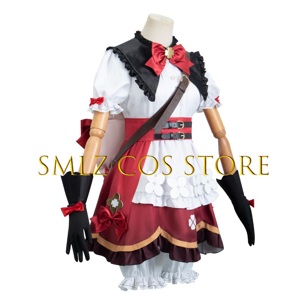 Spiel Hexe Klee Cosplay Kostüm Anime Impact Cosplay Lolita Kleid Anzug Frau Mit Hut Halloween Party Uniform Kleidung