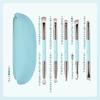 MSQ Eyeshadow Brush Makeup Eye Detail Nose Shadow Eyeliner Eyebrow Makeup Brush Set 5-Piece Set, Double-Ended Brushes, Cleaner, Brush, Brush, Brush,