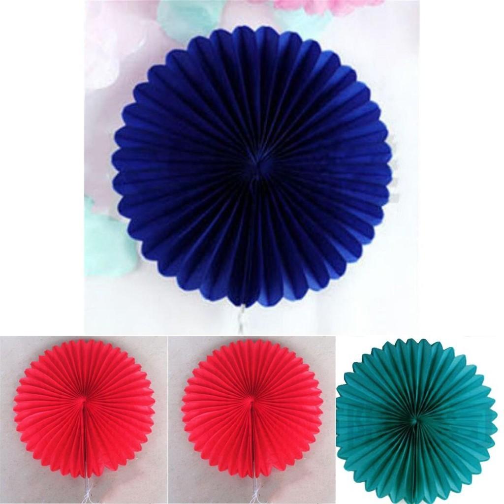 Beautiful Paper Fan Flower Decorations For Stunning Baby Shower Party Displays