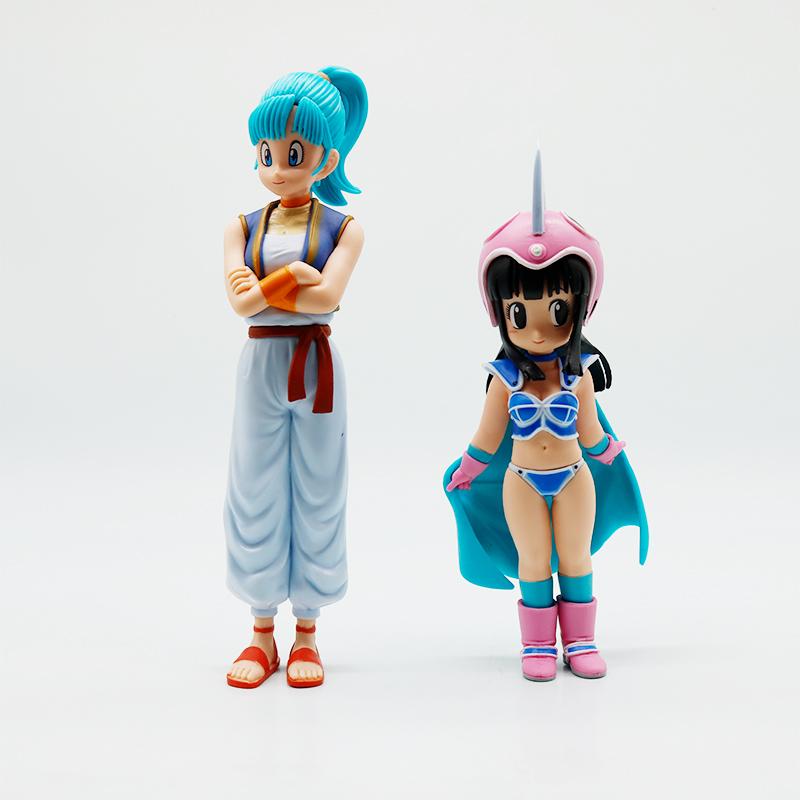 New Dragon Ball Son Goku Anime Figures Krillin Fuguire Childhood Cute Models Pvc Statue Desk Ornaments Collection Toys Gift