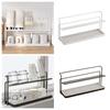 Sink Storage Rack 2Layer Cup Storage Rack Carbon Steel Cup Storage Tray Drain Cup Rack  Home