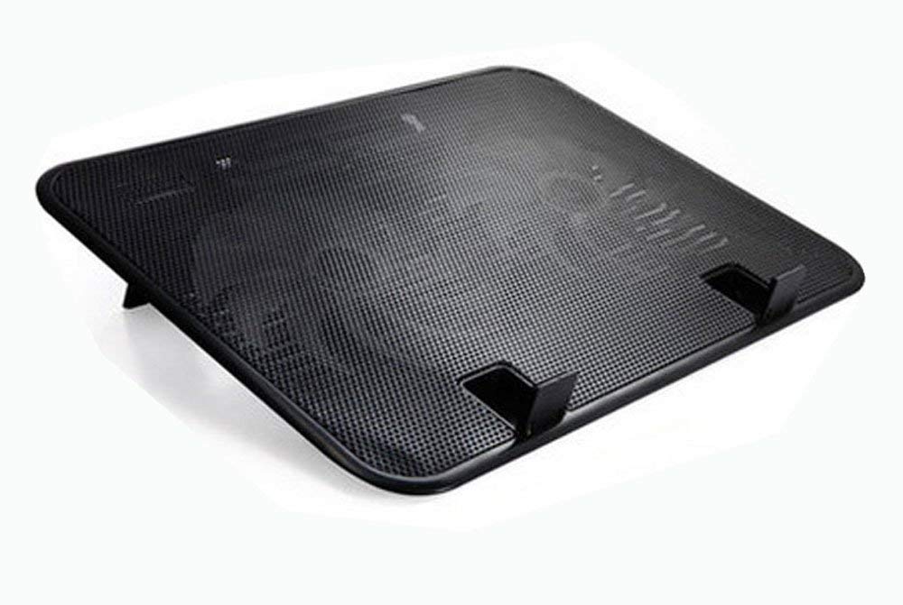 

quilalatec Подставка для охлаждения ноутбука Охлаждающий вентилятор Обработка алюминиевой сетки с подставкой 140 мм Большой тихий вентилятор x 2 GQ012a [MAMiO] [HieMaCOOL] (черный) чёрный