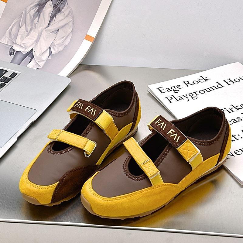 F-Ballet Spring Soft Sole Is Not Tired, Versatile Color Matching Soft Sole Casual Sports Women's Shoes