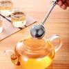 Lebensmittelechte Edelstahl-Teekanne Teesieb, Einziehbarer sphärischer Netztee-Infuser-Filter,