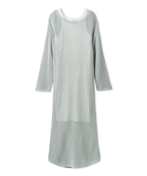 

Emi Mesh Knit Dress with Inner 13WNO252029 LBLU Women s