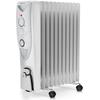 Pro Breeze Radiateur À Bain D'huile 2500 W, 11 Colonnes - Chauffage Électrique Portable Minuterie, 3 Réglages De Chaleur, Thermostat
