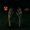 Halloween Garden Decoration - SIROCO - Pair of Skeleton Arms - 38 Cm - Durable Plastic - Reusable