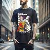 100% Cotton TOPS UNISEX TEES MENS WOMENS SAITAMA One Punch Man T-Shirt Horror Anime Manga Gifts Black Shirt All Size 096