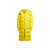 FW22 Біртұтас түсті әмбебап сыдырма спорттық капюшонды мақта-мата күрте әйелдер сары HG6894