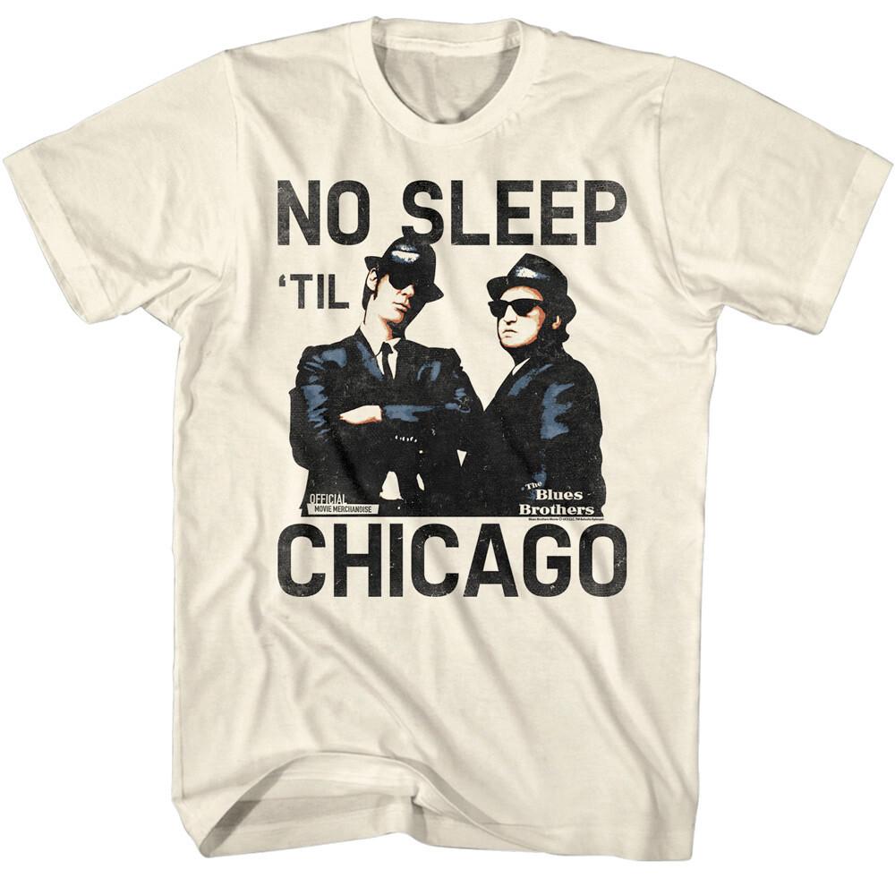 Blues Brothers No Sleep Til Chicago Men T Shirt Road Trip Jake Elwood Belush XXL