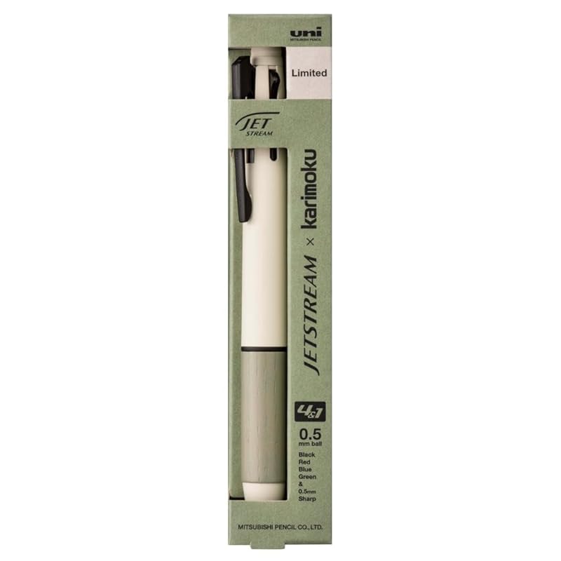 

mitsubishi pencil JETSTREAMx Karimoku Limited color grip [gray green]