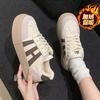 Retro velvet warm moral training shoes women's winter new thick-soled versatile casual sports board shoes