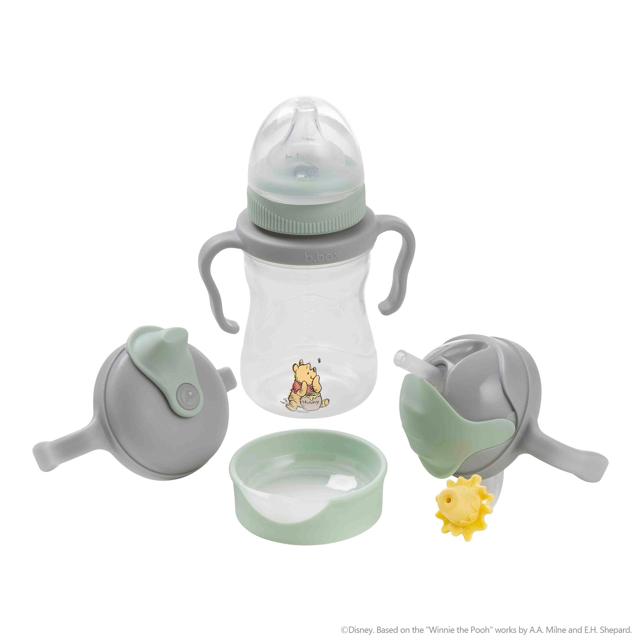 b.box Набор кружек с трубочкой, Поильник [Оригинал] Набор кружек Step-Up, Дисней Винни-Пух