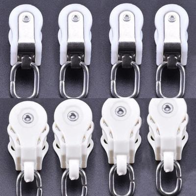 4 Pcs Home Window Curtain Track Carrier Runner Sliding Rollers Rings Gliders