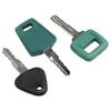 3 Set 777 C001 11039228 Heavy Equipment Key Set Construction Set with Key Ring Compatible with Volvo Excavator Loader Truck Replace 17225331