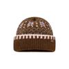 Big head circumference fashion versatile ear protection wool hat autumn and winter new retro jacquard Merad Fair Island knitted hat