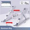 Aluminum Alloy Invisible Laptop Stand - Portable, Folding, Height Adjustable Cooling Pad
