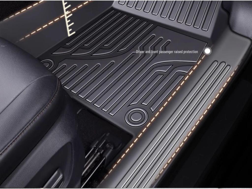 TPE Fully Enclosed Floor Mats for 2025 Honda CRV Haoying - Driver's Side