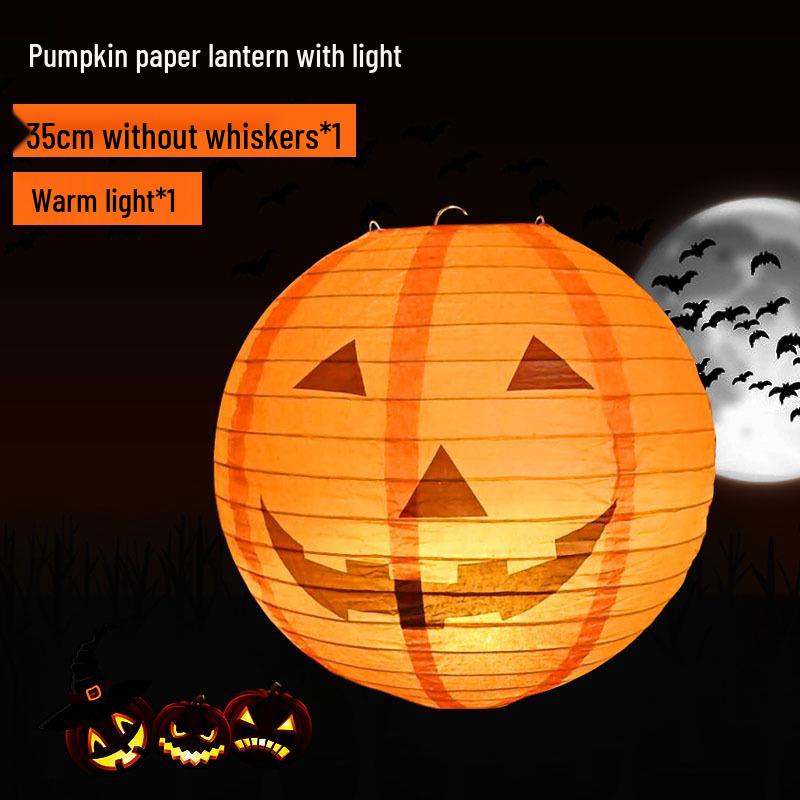 Halloween String Lights: Pumpkin Lantern Decor for Bars, Kindergartens, and More - Hanging Ornaments & Handheld Props