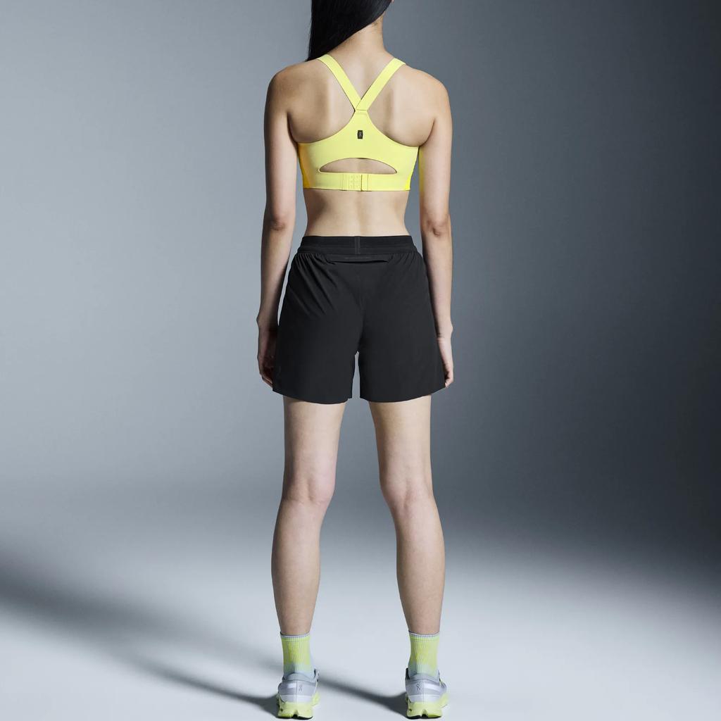 On Performance Lightweight Quick-Dry Comfortable 5-Inch Running Shorts Women Shorts Black 1WF10130553
