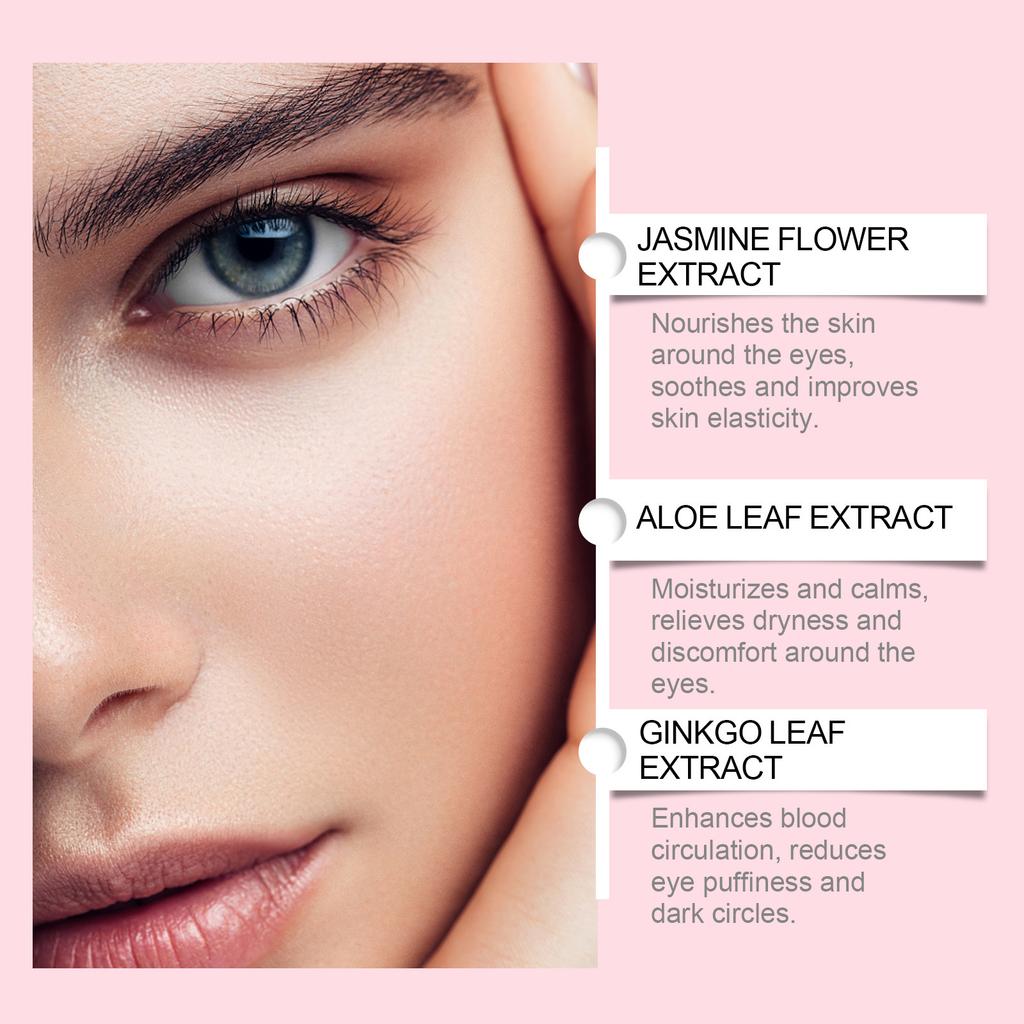 Jasmine Ujędrniający Krem pod Oczy Wzmacnia Skórę Wokół Oczu, Łagodzi Starzenie, Eliminuje Cienie pod Oczami, Redukuje Zmarszczki 100g