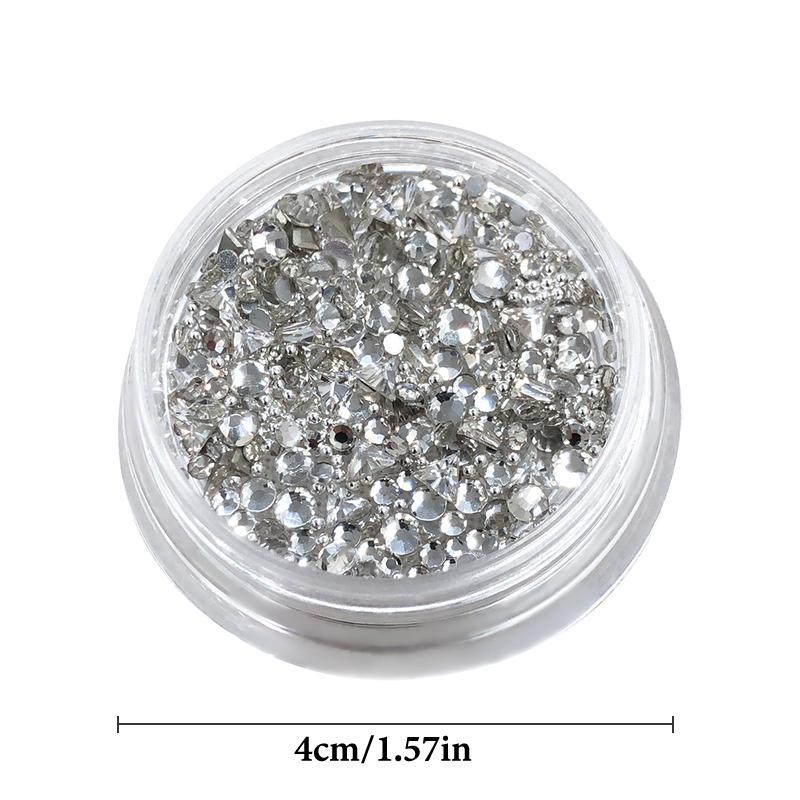 Diy Butterfly Knot Zircon Clear/Champagne 2-3Mm Triangle Trapezoid Nail Gemstones Glitter Nail Diamond Manicure Decor