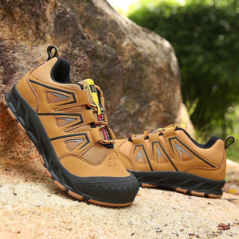 Children's outdoor hiking shoes lightweight soft-soled non-slip baby and boy hiking shoes anti-kick casual sports shoes climbing shoes