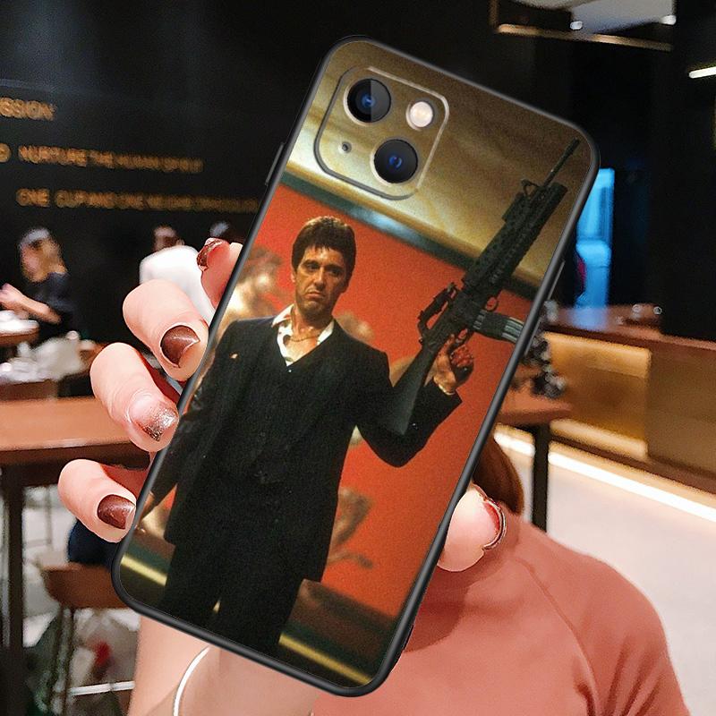 Scarface Tony Montana Case For iPhone 11 12 13 14 15 16 Pro Max Mini X XS XR 14 Plus Protect Cover