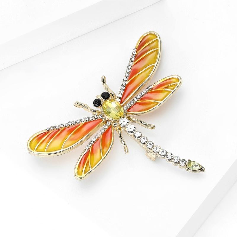 Multipurpose Fun Sophisticated Dragonflies Brooch Elegant Designs Portable Fashion Accessory for Performers Daily Outfit