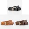 Genuine Leather Lady Belt With Alloy Buckle For Business And Casual Outfits
