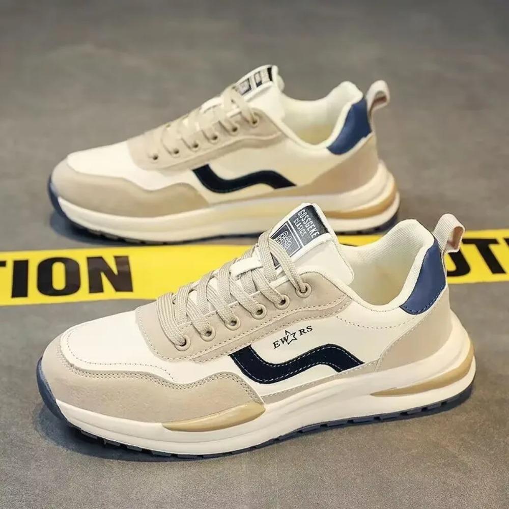 Men's Shoes 2025 Spring Breathable Running Sports Shoes Trend Versatile Casual Shoes Thick Soled Men's Dad Trendy Shoes