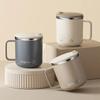 1Pcs Double Wall Insulated Coffee Cup Portable 304 Stainless Steel Drinking Cup Leak Proof Milk Coffee Mug Outdoor Tableware