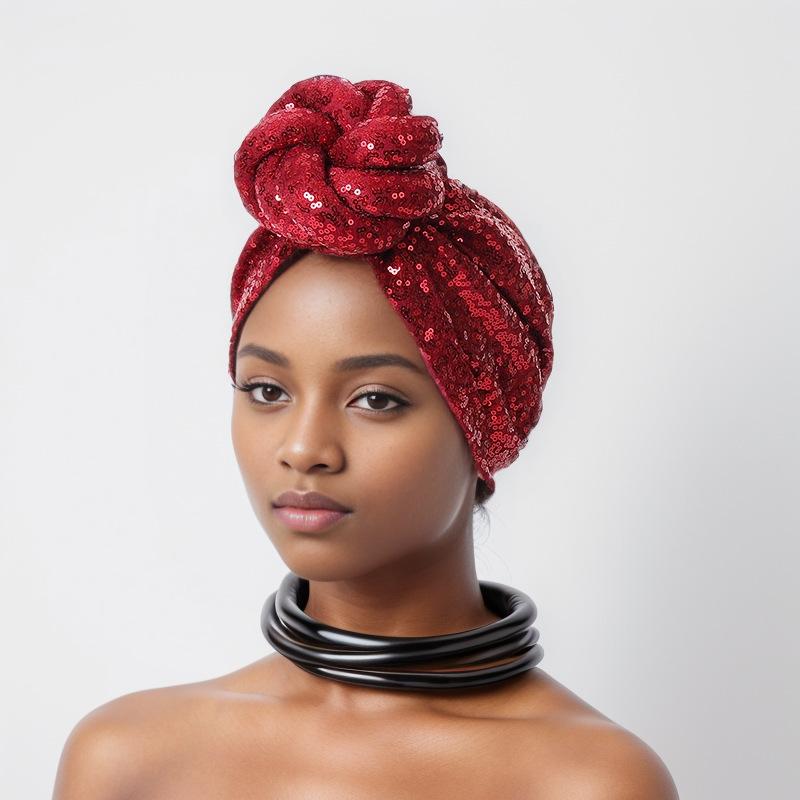 New Sequin Embroidered Handmade Bud Turban Muslim Turban Hat Indian Hat