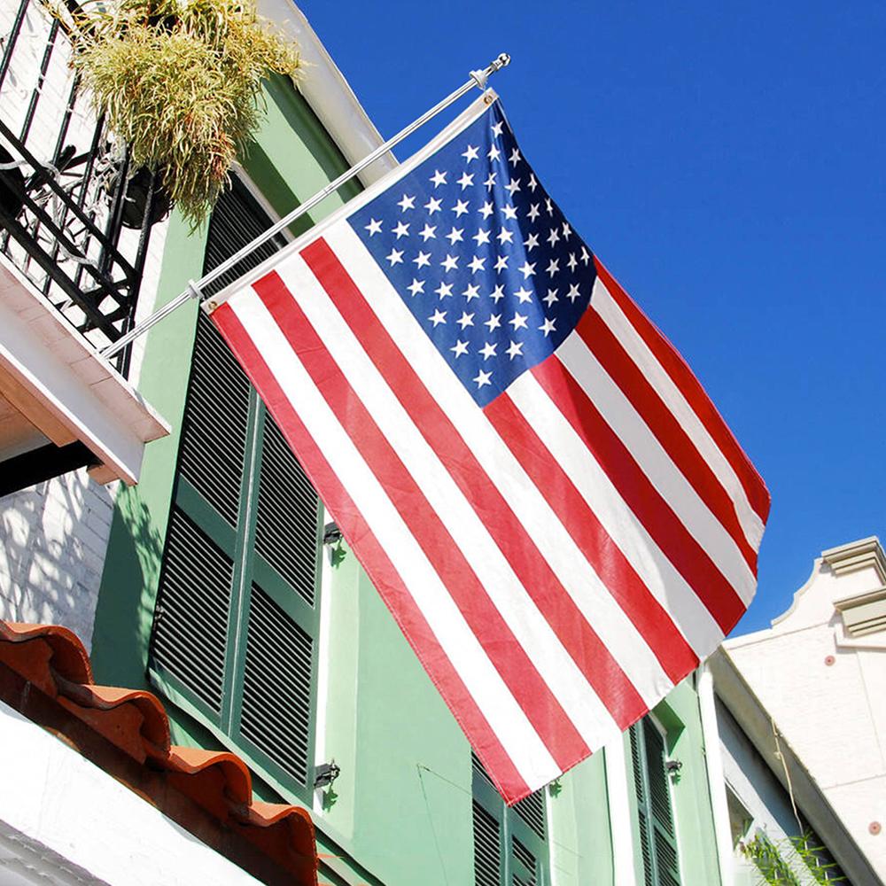 Außen Wandmontierter 5-teiliger 6 Fuß Edelstahl-Fahnenmast 6ft Fünfteilige Gesteckte Fahnenmast-Kombination Großhandel